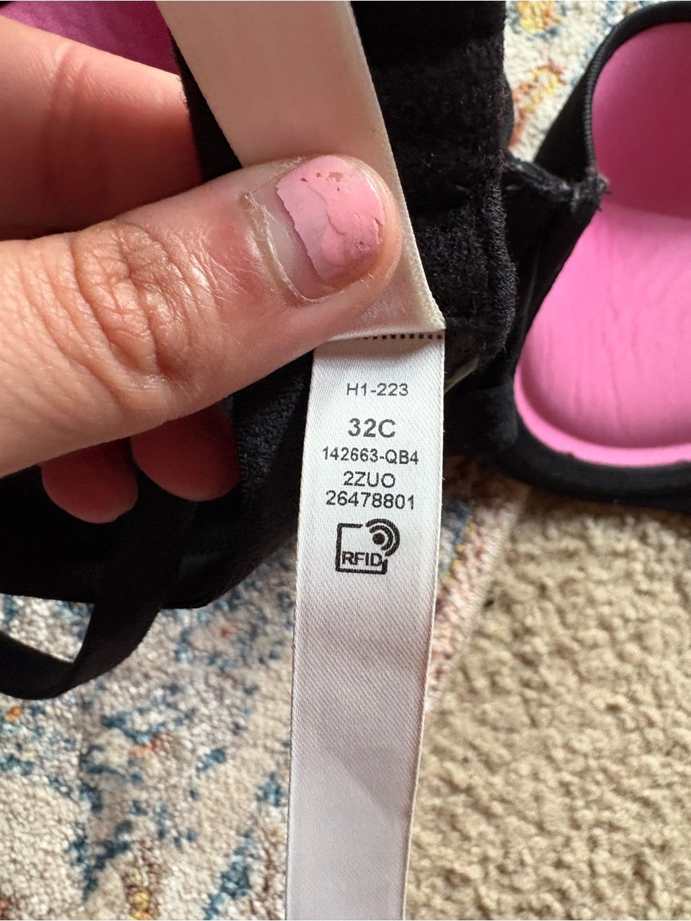 PINK Victoria's Secret Black Molded PushUp Bra Wear Everywhere Strapless Pushup - Picture 6 of 9